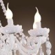 Chandelier White Crystal Modern Living 8 Lights