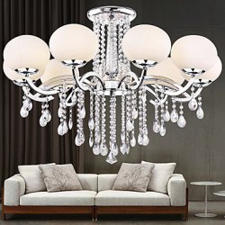 Chandelier Crystal Luxury Modern Living 9 Lights
