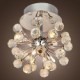 Max 10W Modern/Contemporary Crystal / Mini Style / Bulb Included Chrome Metal Chandeliers / Flush Mount Living Room / Bedroom / 