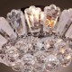 Modern Semi Flush Mount in Crystal Feature