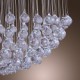 Max 50W Modern/Contemporary Crystal / Bulb Included Chrome Chandeliers / Flush Mount Living Room / Bedroom / Dining Room