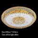 Round Crystal LED Absorb Dome Light Living Room LED Ceiling Lamp Diameter 80CM Contains 15 LED Bulbs