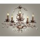 40-60 Vintage Candle Style Antique Brass Metal Chandeliers Bedroom