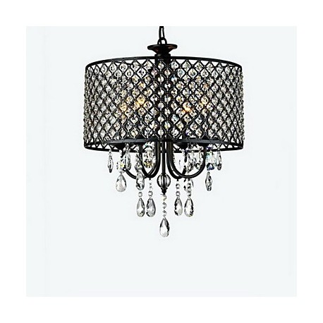 MAX:60W Traditional/Classic Crystal Chrome Metal Chandeliers Bedroom / Dining Room / Study Room/Office / Hallway