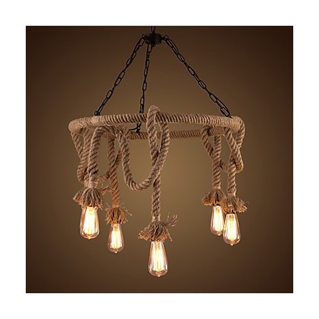 American Country Hemp Chandelier