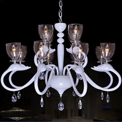 European Style Crystal Droplight Individuality Creative Swan Hotel 12