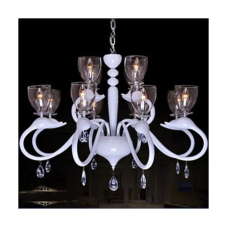 European Style Crystal Droplight Individuality Creative Swan Hotel 12