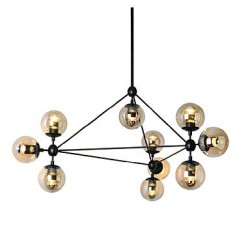 Chandeliers 10 Lights/Glass Ball Lights/ Retro Living Roo / Hallway / Outdoors / Garage Metal