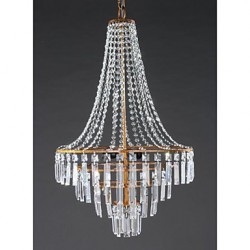 40W Modern/Contemporary / Traditional/Classic / Rustic/Lodge / Retro / Lantern / Country Crystal Antique Brass Metal Chandeliers