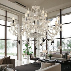 Maximum 60 W Modern/Contemporary Crystal Glass ChandeliersLiving Room / Bedroom / Dining Room / Bathroom / Study Room/Office / K
