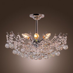 Luxuriant Crystal Chandelier with 6 Lights