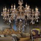 Chandelier Crystal Cognac Color Luxury Modern 2 Tiers Living 15 Lights