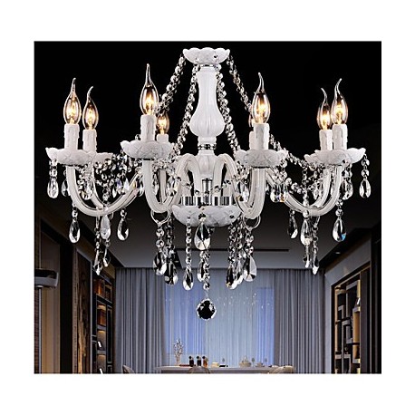 Chandeliers Crystal Modern 8 Lights /Contemporary Living Room/Bedroom/Dining Room/Office Glass