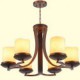 5 Traditional/Classic / Retro Mini Style Painting Metal Chandeliers Living Room / Bedroom / Dining Room