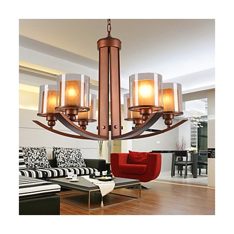 5 Traditional/Classic / Retro Mini Style Painting Metal Chandeliers Living Room / Bedroom / Dining Room