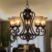 Max 60W Vintage / Country / Island Painting Metal Chandeliers / Flush Mount Living Room / Bedroom / Dining Room / Kids Room / Ha