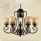 Max 60W Vintage / Country / Island Painting Metal Chandeliers / Flush Mount Living Room / Bedroom / Dining Room / Kids Room / Ha