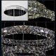 LED Crystal Pendant Light Lighting Modern Single D80CM Three Sides K9 Crystal Indoor Ceiling Lights Lamp Fixtures