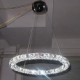 LED Crystal Pendant Light Lighting Modern Single D80CM Three Sides K9 Crystal Indoor Ceiling Lights Lamp Fixtures