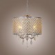 Drum Chandelier Crystal Modern 4 Lights