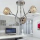 Max 40W Modern/Contemporary / Traditional/Classic Crystal Electroplated Metal Pendant Lights / Flush Mount Bedroom / Dining Room