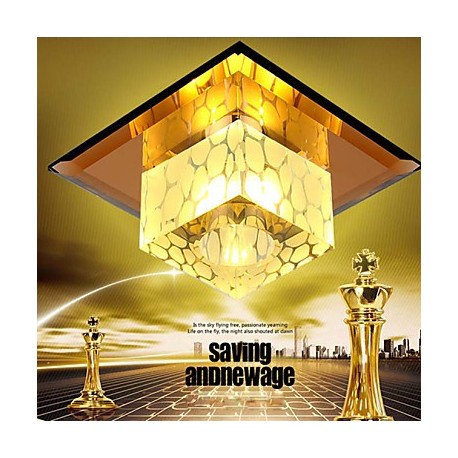 10CM Mini Crystal Ceiling Lamp Spotlight LED 3W Creative Lamp Tube Light Colorful Color Square Dome Light