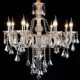 Retro Cognac Color K9 Crystal Modern Chandelier with 8 Lights