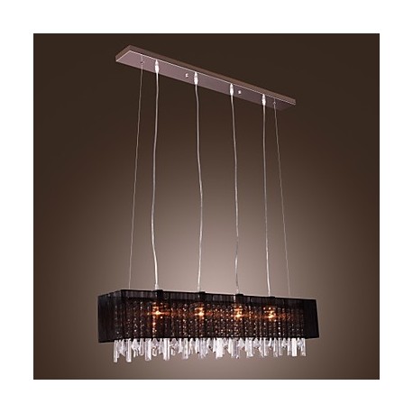 Max 60W Modern/Contemporary / Island Crystal Others Metal Pendant Lights Dining Room