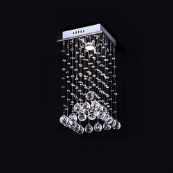 Max 50W Modern/Contemporary Crystal Electroplated Metal Chandeliers / Flush Mount Bedroom / Dining Room / Kitchen