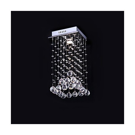 Max 50W Modern/Contemporary Crystal Electroplated Metal Chandeliers / Flush Mount Bedroom / Dining Room / Kitchen