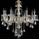 Retro Cognac Color K9 Crystal Modern Chandelier with 8 Lights