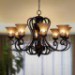 Chandeliers/Pendant Lights/8 Lights/ Vintage/Country/Island Living Room/Bedroom/Dining Room/Metal+Glass