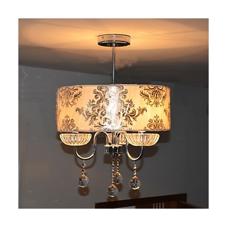 Max 60W Modern/Contemporary Crystal Electroplated Chandeliers Living Room / Bedroom / Dining Room