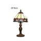 E27 20*36CM 5-8㎡220V Europe Type Restoring Ancient Ways Of Creative Pastoral Glass Button Switch Lamp Light Led