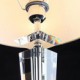 Modern Concise K9 Crystal Table Lamp Flax Shade