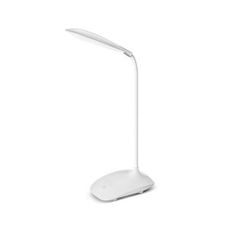 Modern Creative White USB Rechargeable Touch Control 600Lx LED Desk Lamp Table Lamp