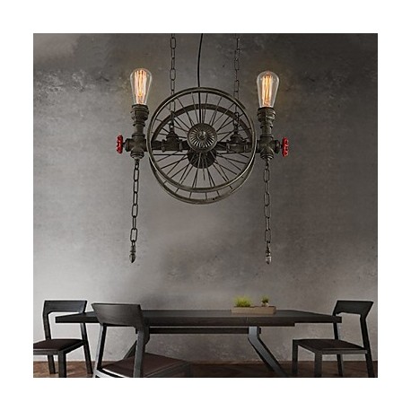 American Bar Iron wheel Chandelier