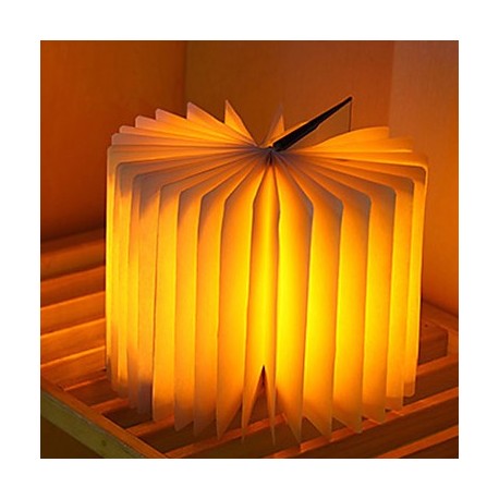 Portable Bedroom Flip folding Night Light USB Charge LED Book Light Decor Lamps (Random Color)