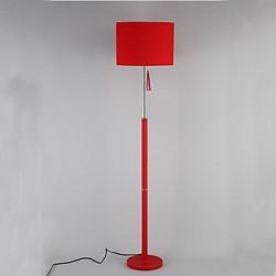 Cloth art leather Chinese style floor lamp