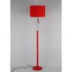 Cloth art leather Chinese style floor lamp