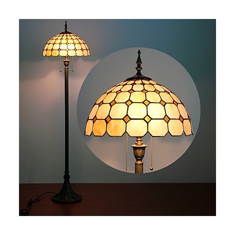 Mushroom Design Floor Lamp, 2 Light, Resin Glass Painting Process