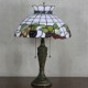 Crown Design Table Lamp, 2 Light, Resin Glass Painting