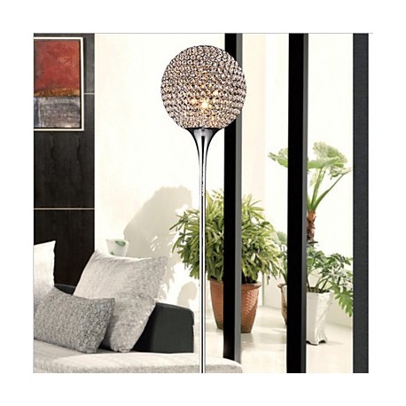 Spherical 40W Crystal Floor Light Modern Creative Floor Lamp Send E27 Bulb