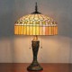 Ger Design Table Lamp, 2 Light, Resin Glass Painting