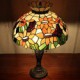 Crown Design Table Lamp, 2 Light, Resin Glass Painting