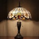Table Lamp, 2 Light, Elegant Resin Glass Painting