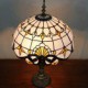 Table Lamp, 2 Light, Elegant Resin Glass Painting