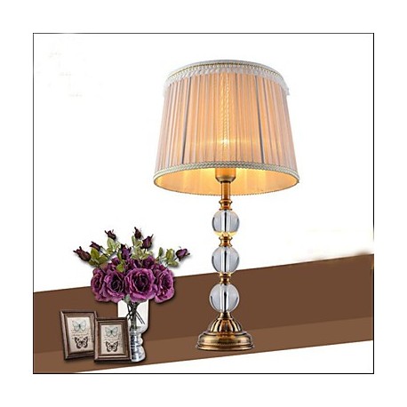 The Desk lamp Decoration lamp Simple European Crystal Copper