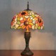 Table Lamp, 2 Light, Resin Glass Painting