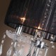 Comtemporary Crystal 3 - Light Table Light with Farbric Shade Candle Featured